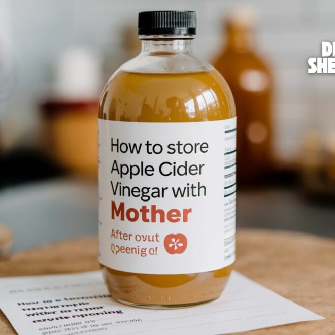 How to Store Apple Cider Vinegar with Mother after Opening?