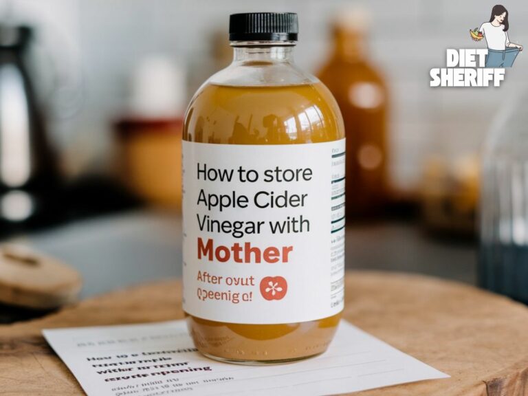 How to Store Apple Cider Vinegar with Mother after Opening?