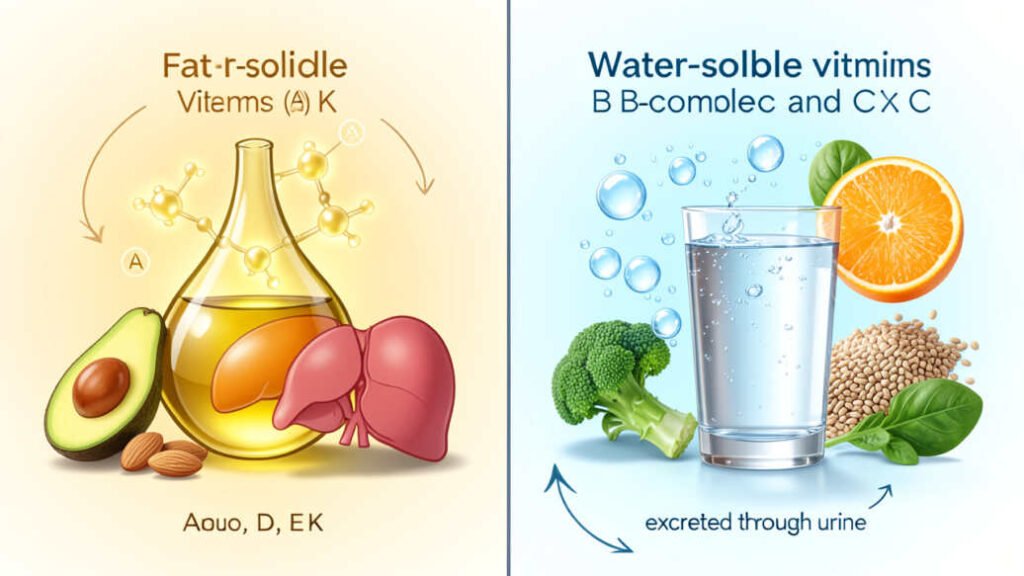 Fat-Soluble vs Water-Soluble Vitamins: Key Difference