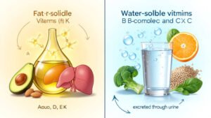 Fat-Soluble vs Water-Soluble Vitamins: Key Difference