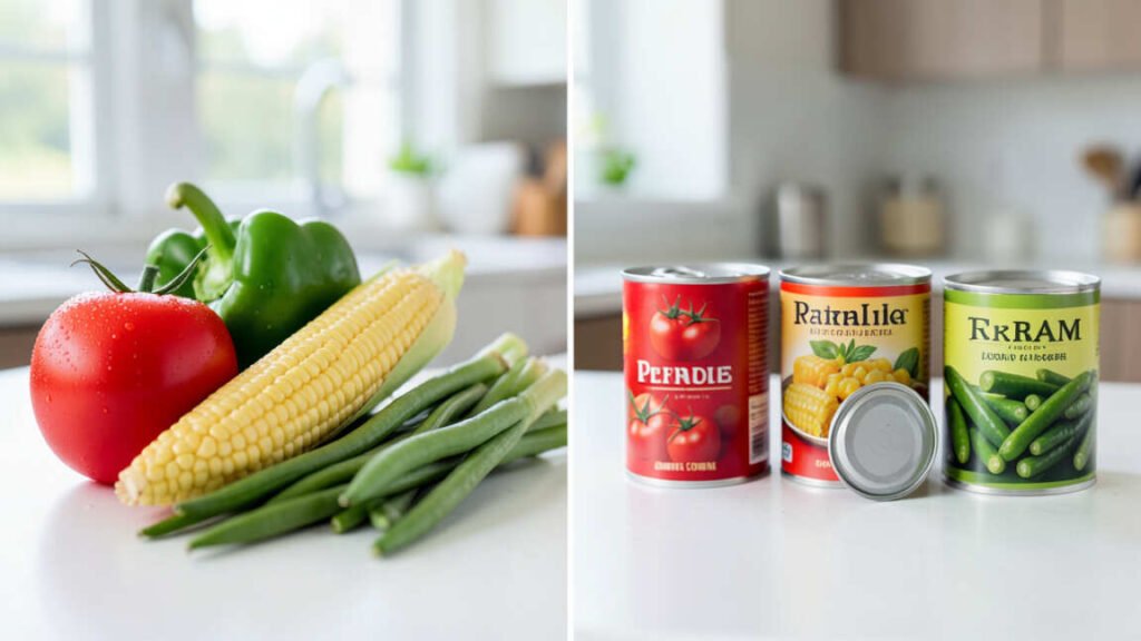 Fresh vs Canned Foods: Nutrition Changes Explained