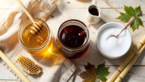 Honey vs Maple Syrup vs Table Sugar: Key Differences