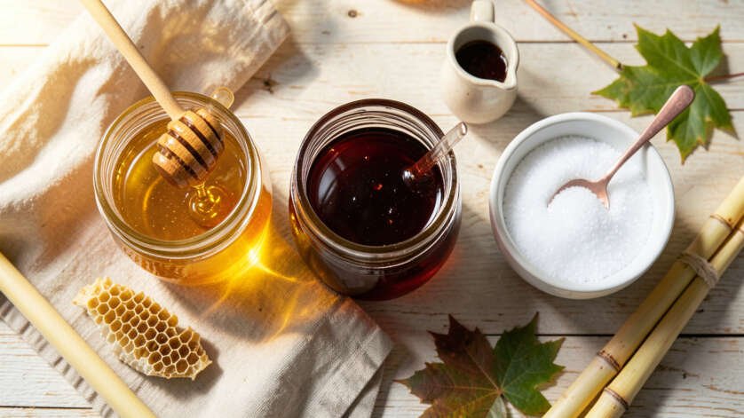 Honey vs Maple Syrup vs Table Sugar: Key Differences