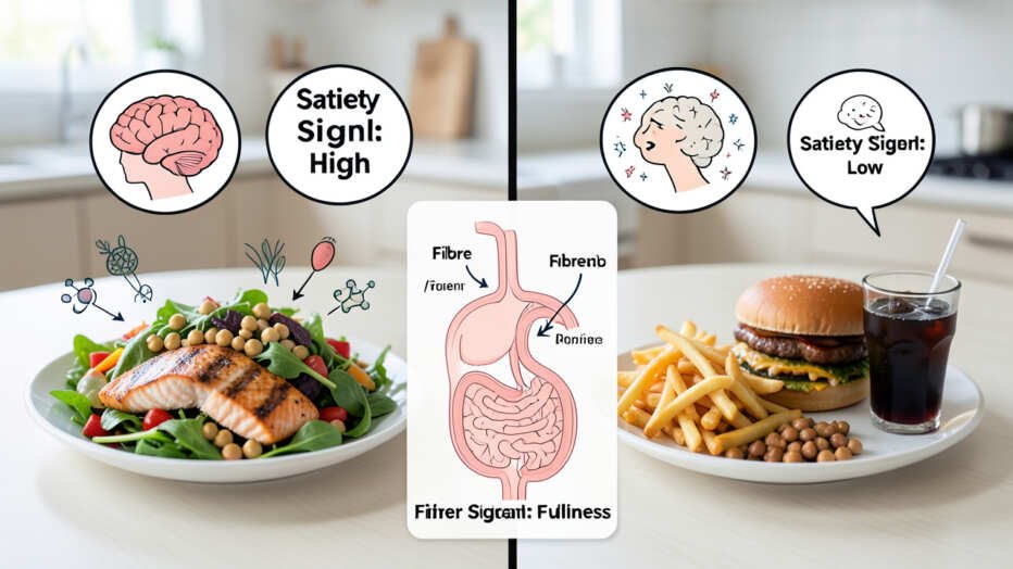 How Do Fiber and Protein Influence Satiety Signals?