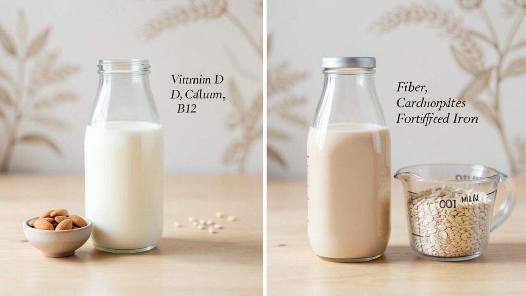 Plant Milk vs Dairy Milk: Nutritional Composition Differences