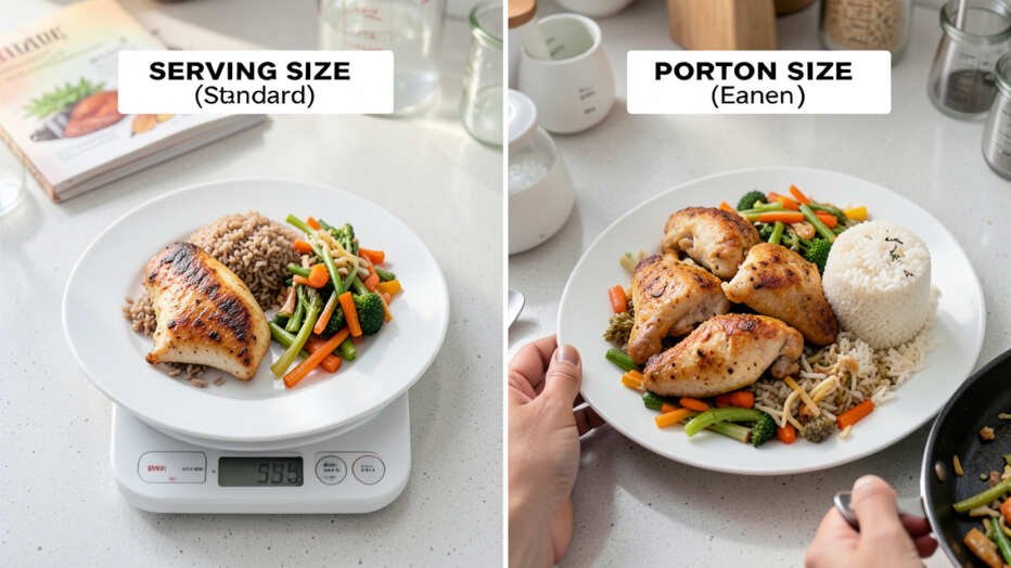 Serving Size vs Portion Size: Key Differences Explained