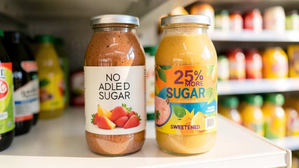 What Is the Difference Between "No Added Sugar" and Other Sugar Claims?